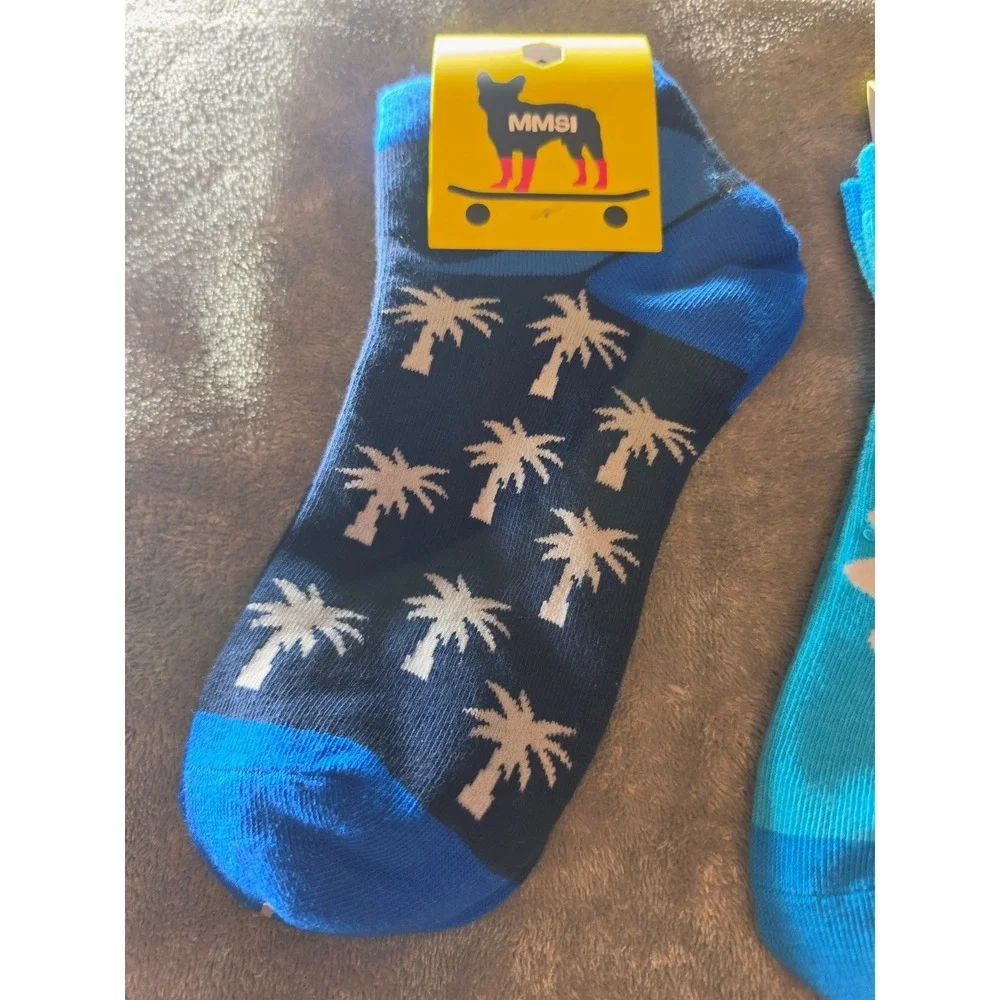 Me My Socks And I MMSI Kids Novelty Ankle Socks 12 Pair Bundle Multi Print New